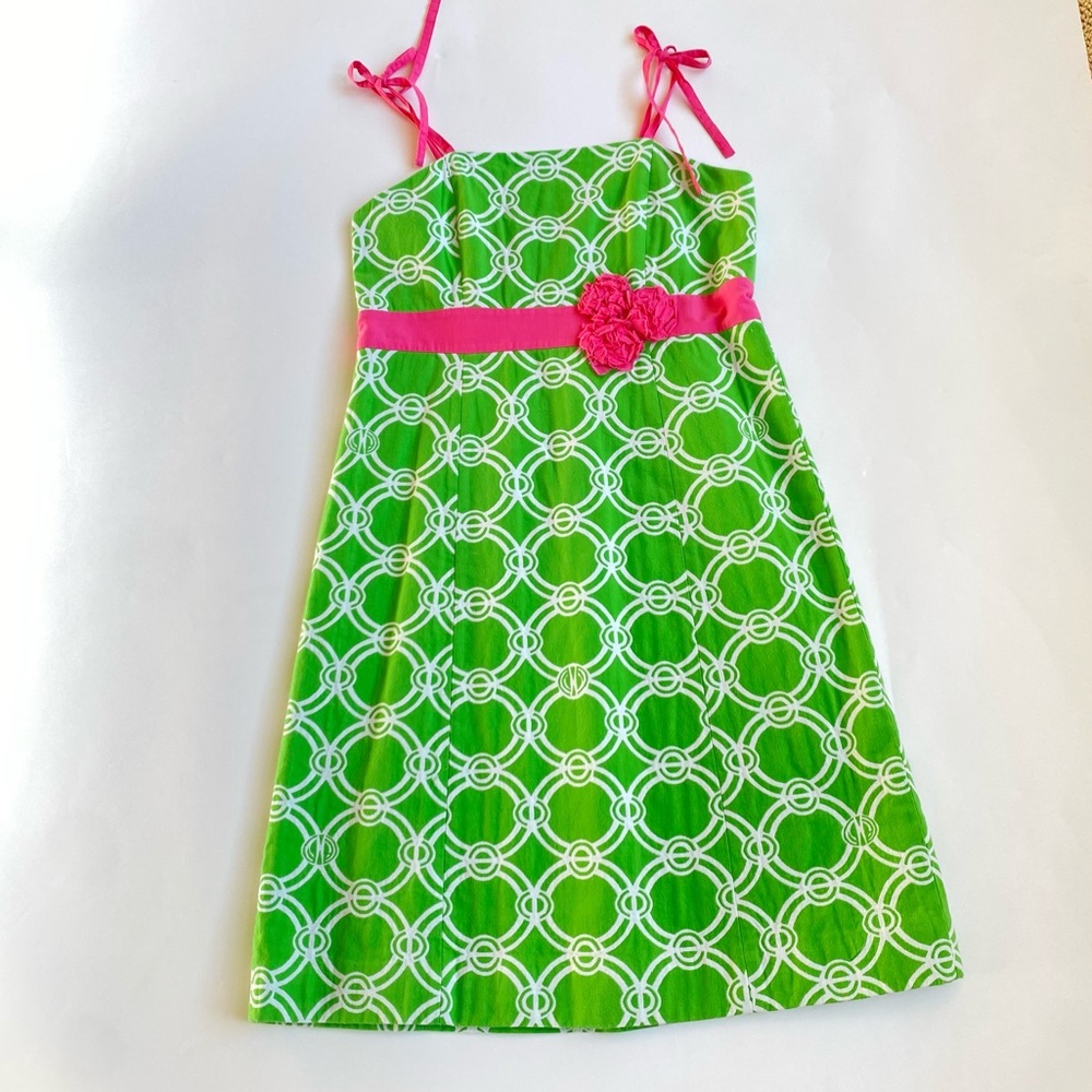 Lilly Pulitzer Girls Pink and green dress